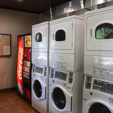 laundry washer and dryers, soda machine