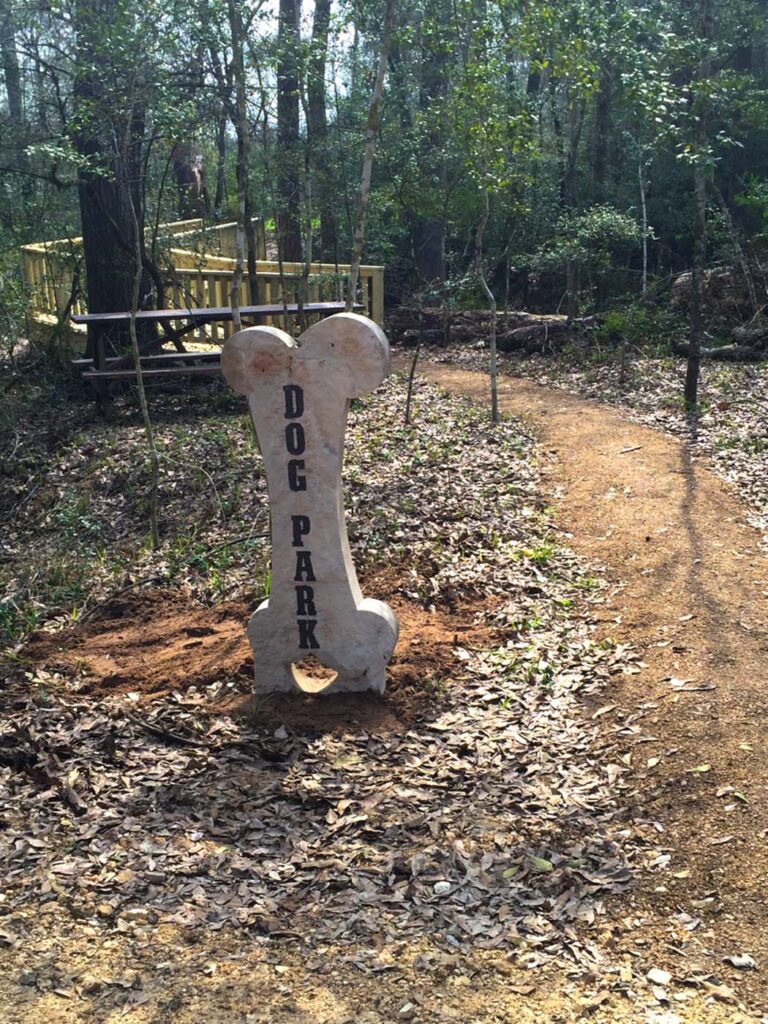 dog park sign